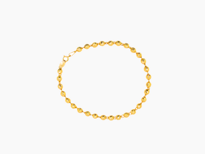 Ball Bracelet 18K Yellow Gold: Gilded Spherical Elegance