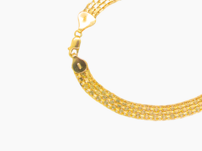 Chinese Bracelet 18K Yellow Gold: Cultural Elegance