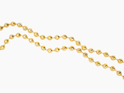 Bold Ball Chain 18K Yellow Gold - Make a Statement!