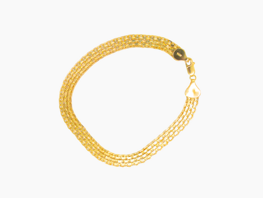 Chinese Bracelet 18K Yellow Gold: Cultural Elegance