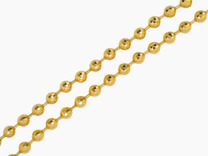 Bold Ball Chain 18K Yellow Gold - Make a Statement!