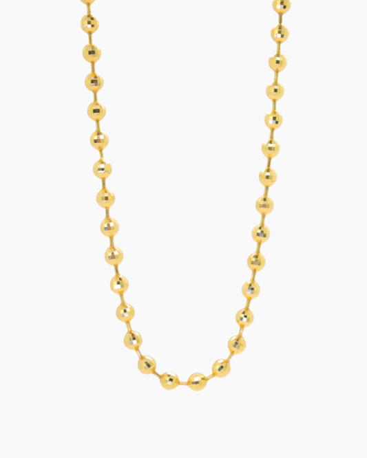 Bold Ball Chain 18K Yellow Gold - Make a Statement!