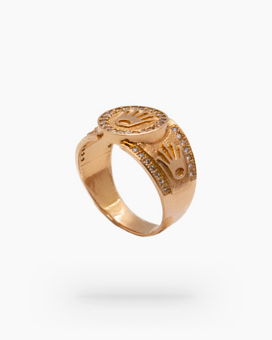 Crown Ring 18K Yellow Gold Men: Majestic Authority