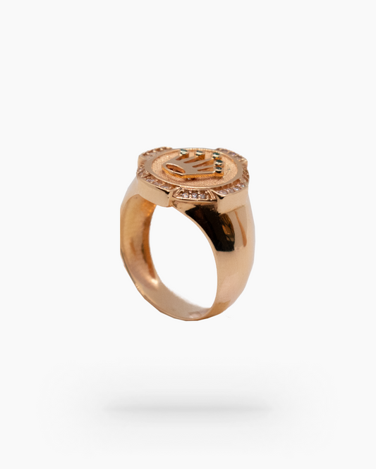 Kingdom Ring 18K Yellow Gold Men: Majestic Power