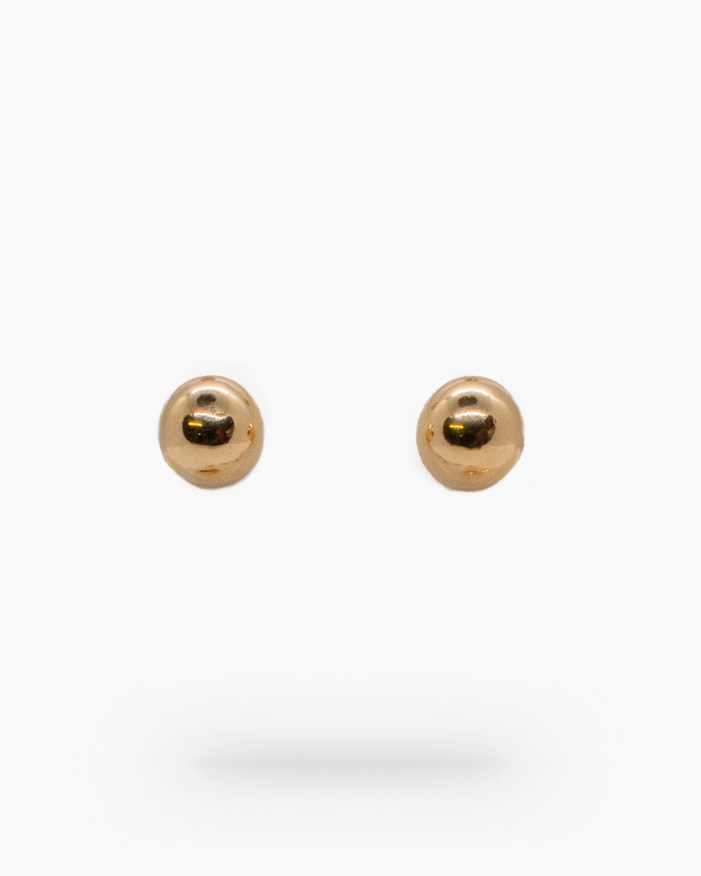 Smooth Ball 18K Yellow Gold Earring: Elegant Simplicity