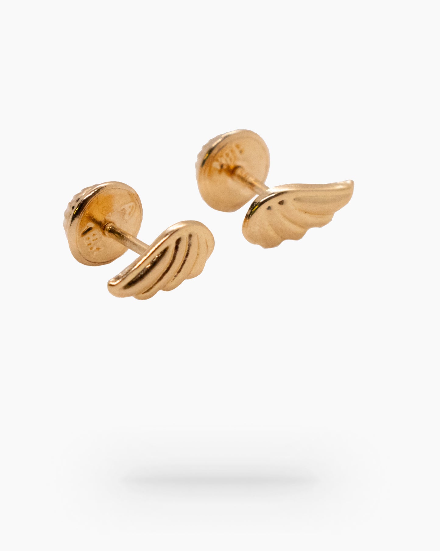 Wings 18K Yellow Gold Earrings: Heavenly Grace